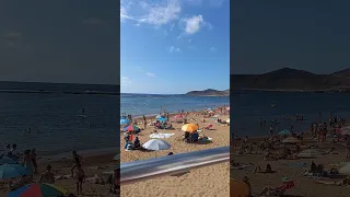 Пляж Лас Кантерас о. Гран Канария. Las Canteras Beach Canarias #shorts