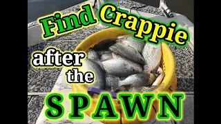 Easy Crappie Fishing after the Spawn, Find Crappie Fast Tips,  How-to 2023