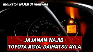 INDIKATOR TOYOTA AGYA- DAIHATSU AYLA MENYALA,INDIKATOR CHECK ENGINE INJEKSI MENYALA.