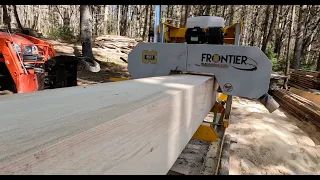 Frontier Sawmill At Its Limit? Sawing A Large White Pine