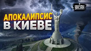 На Киев обрушился природный гнев. Кадры погодной аномалии