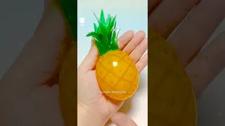 🍍파인애플 말랑이 만들기 - Pineapple Squishy DIY with Orbeez and Nano Tape#밍투데이#테이프풍선