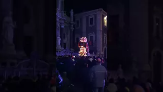 Candelora Pescivendoli arrivo in Piazza Duomo 1-2-2018