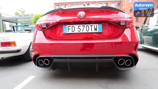 2017 Giulia Quadrifoglio (510hp) - Exhaust SOUND (60FPS)