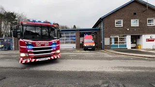 Cumbria fire & rescue enhanced rescue unit and Kendal first pump turnout.