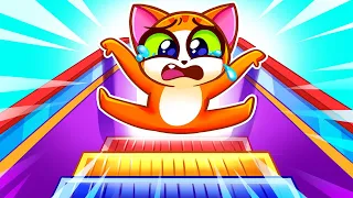 Magic Stairs Story ✨ Baby Takes the Escalator || Safety Rules for Kids by Purr-Purr Tails 🐾