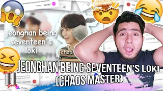 jeonghan being seventeen's loki (chaos master) | NSD REACTION