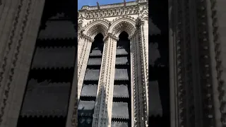 Notre-Dame tower bells ringing just before the fire