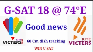 G-SAT 18@74°E || Good news || 60 Cm dish tracking || 28/6/2022