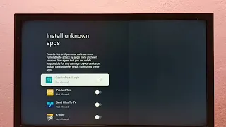 How To Install Apps From Unknown Sources in VU Android TV | Fix Android App Not Installed Error