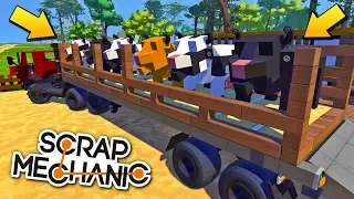 НА ФЕРМУ ФЁДОРОВИЧА ПРИВЕЗЛИ КОРОВ !!! МУЛЬТИК в СКРАП МЕХАНИК !!! СКАЧАТЬ Scrap Mechanic !!!