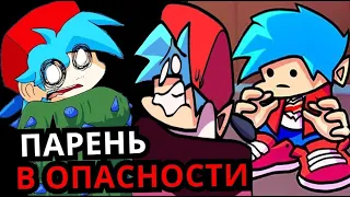 БОЙФРЕНД СНОВА В ОПАСНОСТИ! Топ самых тревожных моментов с парнем Friday night funkin'