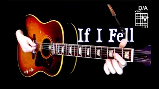 If I Fell | Acoustic Cover | J-160e Isolated