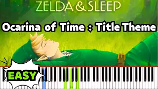 Zelda & Sleep - Ocarina of Time - Title Theme - Piano Tutorial - Synthesia