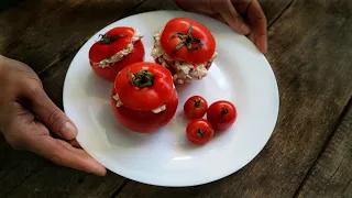 Фаршированные помидоры. Праздничная закуска | Stuffed Tomatoes | Faszerowane Pomidory