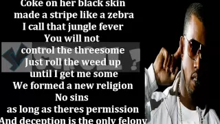 Jay-Z & Kanye West ft Frank Ocean- "No Church In The Wild" Lyrics on Screen YScRoll