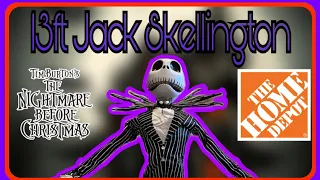 13ft Giant Sized Jack Skellington| Unboxing/Setup/Demos (All Phrases)| The Home Depot Halloween 2023