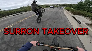 RECKLESS TEENS FLOOD THE STREETS ON ELECTRIC DIRTBIKES (SURRON X)