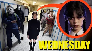 if you ever see Wednesday Addams in High School, Don't follow her... (RUN AWAY FAST!!)