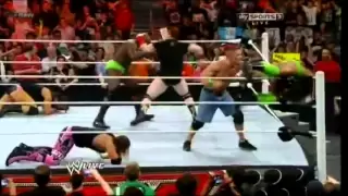 Sheamus saves John cena From 4 wrestlers at Raw 21/5/12