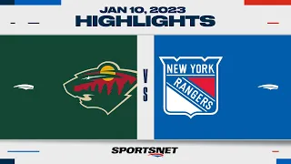 NHL Highlights | Wild vs. Rangers - January 10, 2023