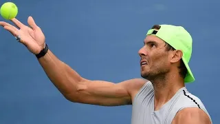 NADAL serve PRACTICE 🎾 including slow motion [HD] 🐼