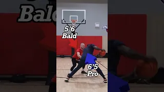 6’5 Pro vs 5’6 Baldie🤣 #marthreenez #3pointshooter #basketball #nba #basketballslife #hoopers