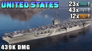 The Ultimate Damage Dealer: United States Super Carrier Inflicts 439k Damage in World of Warships