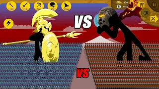 9999 VAMP GOLDEN SPEARTON VS 9999 NOOB SPEARTON GRIFFON | STICK WAR LEGACY | STICK MASTER