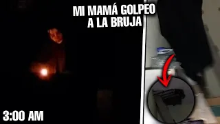 MI MAMÁ *GOLPEO A LA BRUJA* Y SE  FUE VOLANDO 😱 *3:00 de la mañana*