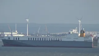 "MAZARINE" RoRo CARGO SHIP PASSING SOUTHEND PIER