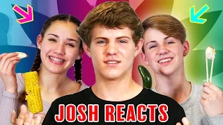 Josh Reacts: GUMMY FOOD vs. REAL FOOD CHALLENGE! (MattyBRaps vs Gracie Haschak)