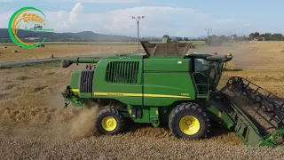 John Deere T660 | Massey Ferguson S8740 + Krone | 2x Zetor | Žatva / Balíkovanie