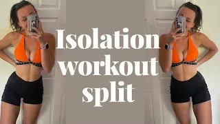 WORKOUT WITH ME FOR A WEEK IN ISOLATION // WORKOUT IDEAS & ISOLATION 7 DAY SPLIT