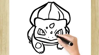 COMO DESENHAR O POKÉMON BULBASAUR SUPER FÁCIL