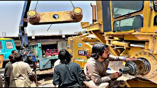 Amazing Repairing of Caterpillar Wheel Tandem  CAT Grader Wheel Tandem Open and Change seal kit //