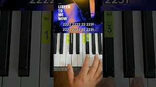 Listen To Me Now - FRAMED (PIANO TUTORIAL) EASY Piano Fácil Con Números