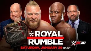 Bobby Lashley VS Brock lesnar for WWE WORLD HEAVYWEIGHT CHAMPIONSHIP at ROYAL RUMBLE 2022