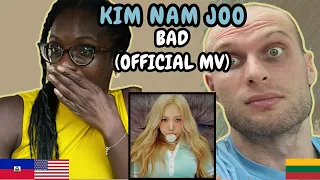 REACTION TO Kim Nam Joo (김남주) - BAD (Official MV) | FIRST TIME LISTENING TO KIM NAM JOO