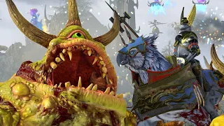 DAEMONS OF CHAOS vs EMPIRE - TotalWar Warhammer 3 cinematic battle