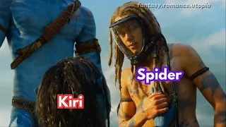 Spider and Kiri 💙✨🌸 | Watch till the end | #spider #kiri #avatar2