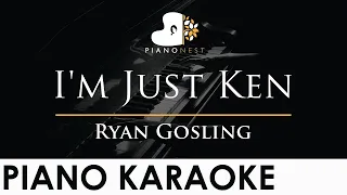 Ryan Gosling - I'm Just Ken (From Barbie) - Piano Karaoke Instrumental Cover with Lyrics