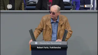 AKTUELL : REDE ROBERT FARLE ( FRAKTIONSFREI / AFD ) AM 20.JANUAR IM DEUTSCHEN BUNDESTAG IN BERLIN.