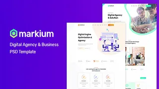 Markium - Business Agency PSD Template | Themeforest Website Templates and Themes