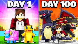 I Spent 100 DAYS In MINECRAFT COBBLEMON Using ONLY SHINY POKEMON!