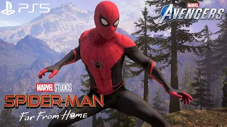 Marvel's Avengers - NEW Spider-Man Far From Home Suit Gameplay 4K 60FPS (PlayStation 5)