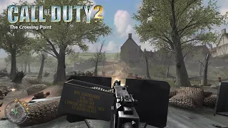 Call of Duty 2 Campaign Gameplay - The Crossing Point