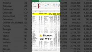 ✅ Learn how to AUTO FREEZE  Rows and Columns in Microsoft Excel #shorts