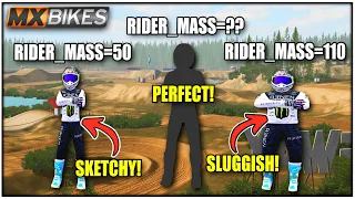 How Rider Weight Effects EVERYTHING in MX Bikes! (ITS INSANE)