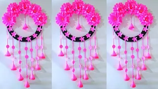 A4 nirmana / How to make  paper flowers wall hanging / easy wall decorations idea / biththi sarasili